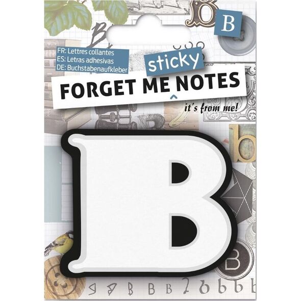 IF Forget me sticky notes kart samoprzylepne litera B