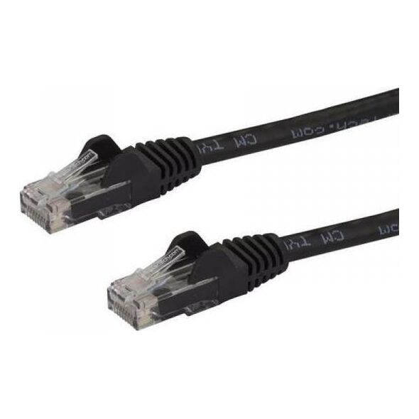 StarTech STARTECH.COM 7,5m CAT6 Kabel - schwarzes CAT6-Patchkabel - Snagless-RJ45 - 24 AWG Kupferdraht - LAN - Ethernet N6PATC750CMBK