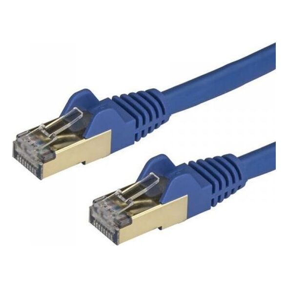 StarTech STARTECH.COM 7,5m CAT6a-Kabel - Blau - RJ45-Ethernet-Kabel - Snagless - STP - Kupferdraht - 10 Gbit 6ASPAT750CMBL