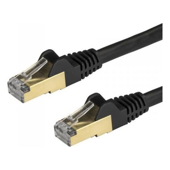StarTech STARTECH.COM 7,5m CAT6a-Kabel - Schwarz - RJ45-Ethernet-Kabel - Snagless - STP - Kupferdraht - 10 Gbit 6ASPAT750CMBK