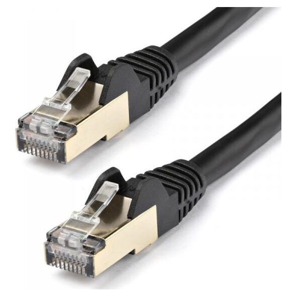 StarTech STARTECH.COM 10m CAT6a-Ethernet-Kabel - Schwarz - RJ45-Ethernet-Kabel - Snagless - STP-Kabel - Kupfer - 10-Gbit Netzwerkkabel