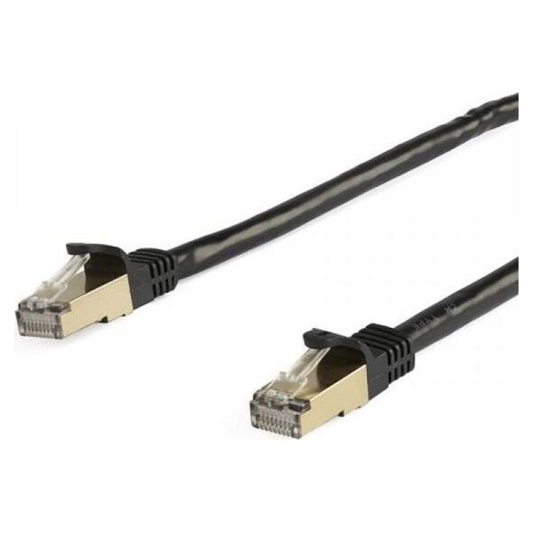 StarTech STARTECH.COM 5 m CAT6a-Ethernet-Kabel - Schwarz - RJ45-Ethernet-Kabel - Snagless - STP-Kabel - Kupfer - 10-Gbit Netzwerkkabel