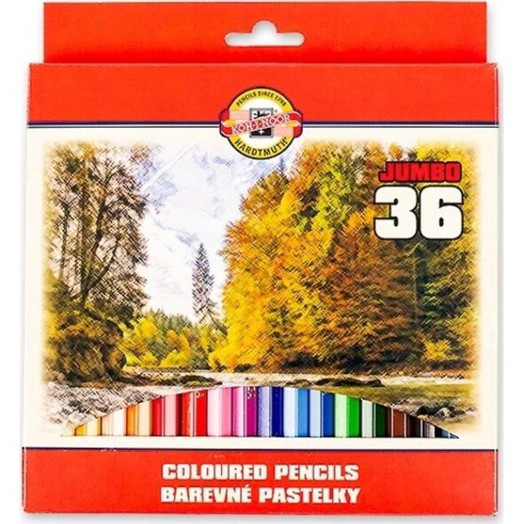 Koh I Noor Kredki Omega Jumbo 36 kolorów (377955)