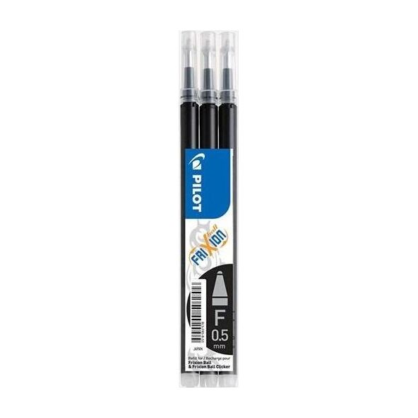 Pilot Wkład Frixion Clicker 0,5 czarny 3szt PILOT