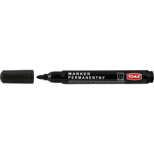 Toma Marker permanentny 202 czarny (10szt)TOMA