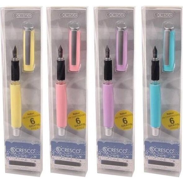 Cresco Pióro wieczne Go Pen Pastel + 6 naboi