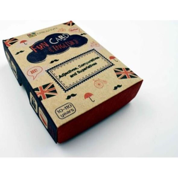 Creativo Fun Card English Adjectives, Comparatives..