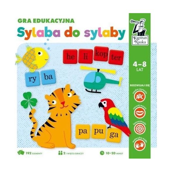 Edgard Kapitan Nauka. Gra edukacyjna. Sylaba do sylaby