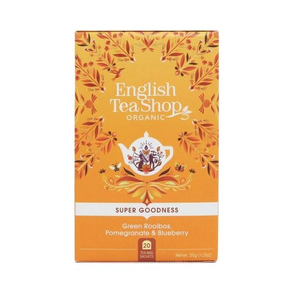 English Tea Sho Herbata zielona z Rooibos,granatem i jagodą (20x1,75) BIO 35 g