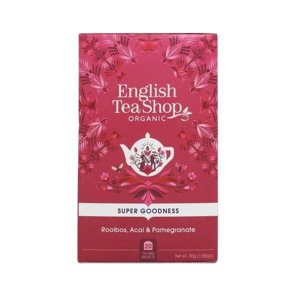 English Tea Sho Herbatka ziołowa Rooibos,Acai i granat (20x1,5) BIO 30 g