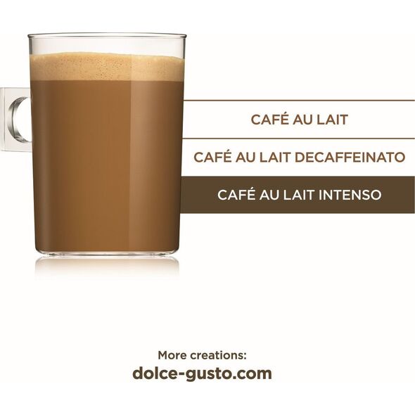 Nescafe NESCAFE DOLCE GUSTO Café au Lait Intenso 16 kapsulių, 160g
