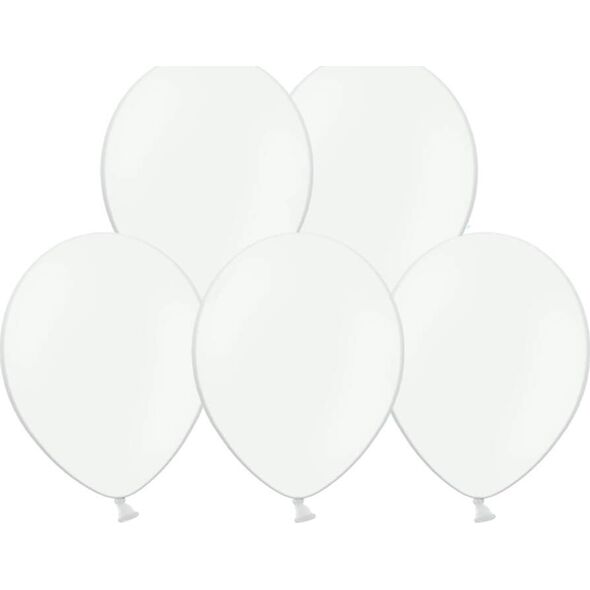 Party Deco Balony lateksowe pastelowe białe - duże - 10 szt. uniwersalny