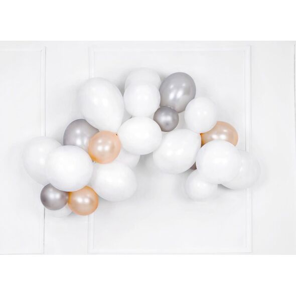 Party Deco Balony lateksowe pastelowe białe - duże - 10 szt. uniwersalny