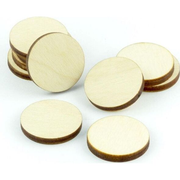 Crafters Crafters: Znaczniki drewniane - Naturalne (10)