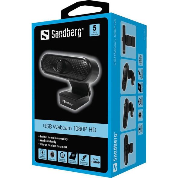 Kamera internetowa Sandberg USB Webcam 1080p HD (133-96)