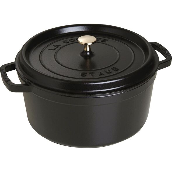 STAUB Garnek STAUB żeliwny okrągły 6.7 ltr czarny uniwersalny