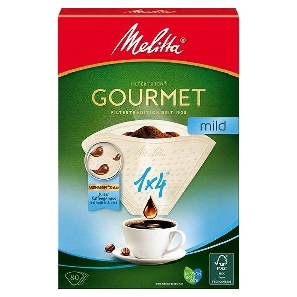 Melitta Filtry do kawy Mild r. 1x4 80szt.