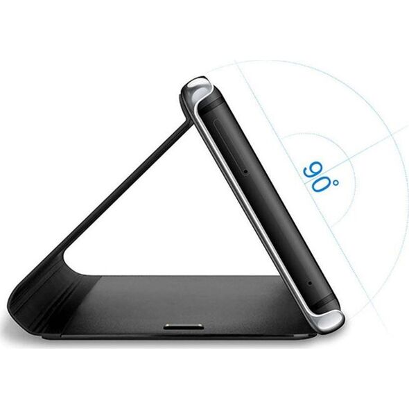 TelForceOne Pokrowiec Smart Clear View do Huawei Y6P czarny uniwersalny