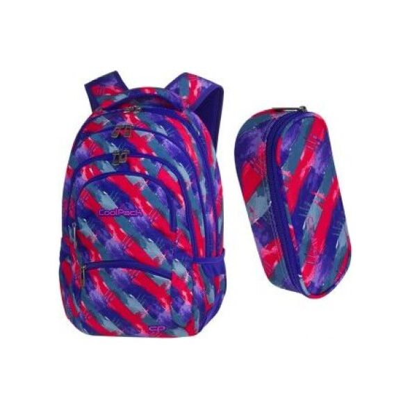 Coolpack Plecak szkolny College Vibrant lines + piórnik