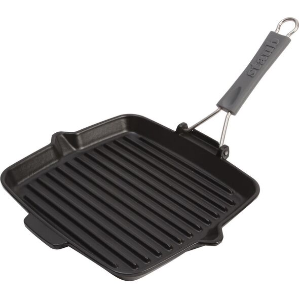 Patelnia STAUB grillowa Żeliwna 24cm