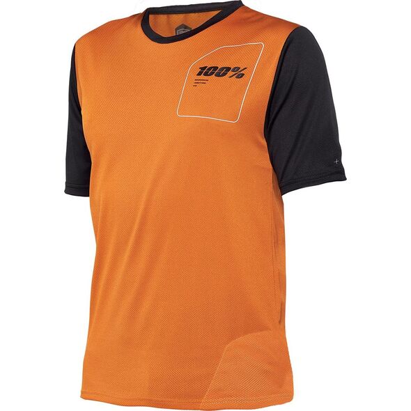 100% Koszulka męska Ridecamp Jersey terracotta black r. M