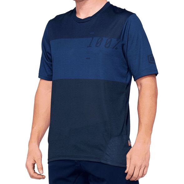 100% Koszulka męska Airmatic Jersey blue midnight r. M