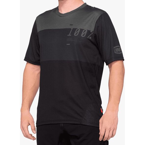 100% Koszulka męska Airmatic Jersey charcoal black r. L