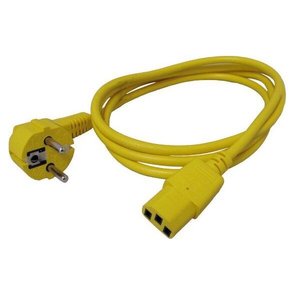 Kabel zasilający Roline ROLINE Kabel zasilający do monitora IEC 320-C13 1.8m żółty