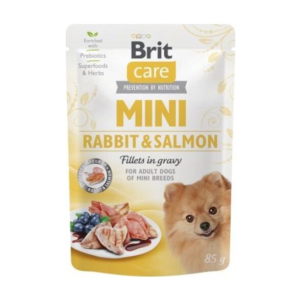 Brit Brit Care Mini Adult Rabbit Salmon Królik z Łososiem Dla Malych Ras 85 G