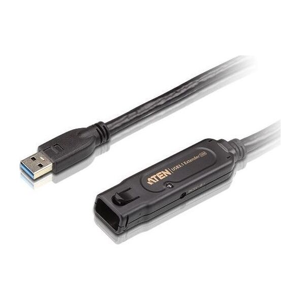 Kabel USB Aten USB-A - USB-A 10 m Czarny (UE3310-AT-G)