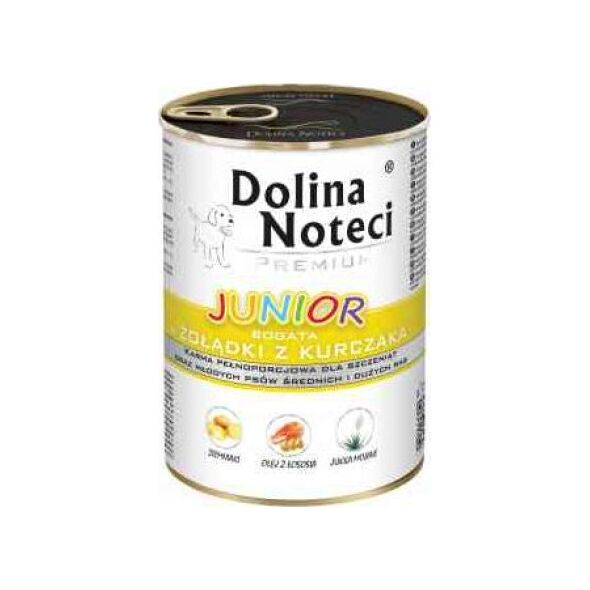 Dolina Noteci Dolina Noteci Premium Żołądki z Kurczaka Junior 400 g