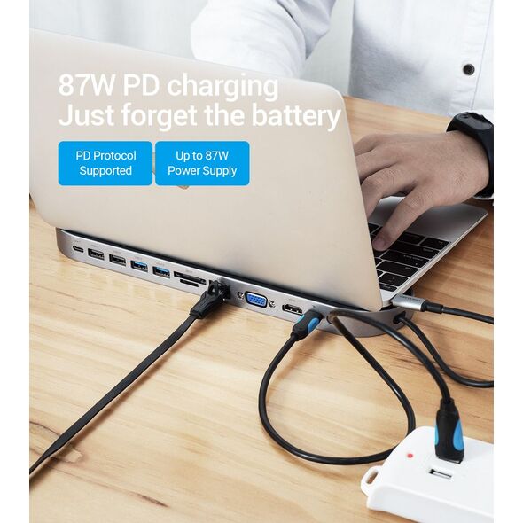 Stacja/replikator Vention 12w1 USB-C