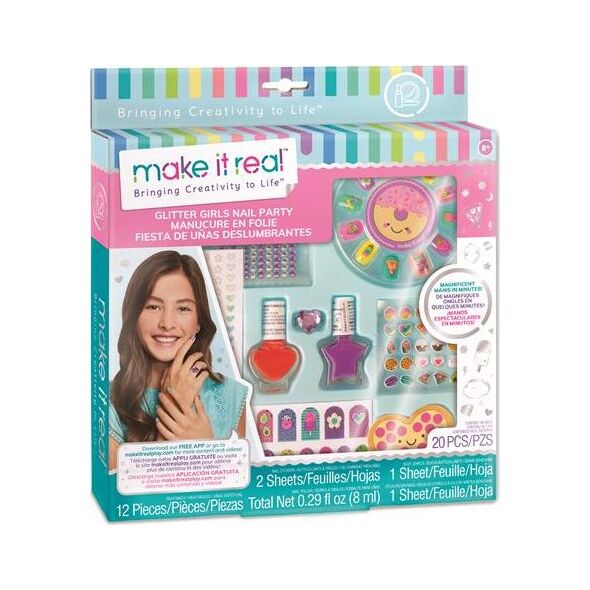 Make it real Make it real - Zestaw do manicure Glitter Girl Party