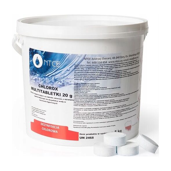 NTCE 5 Kg Chlorox 20g Białe Chemia