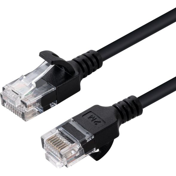 MicroConnect U/UTP CAT6A Slim 0.25M Black