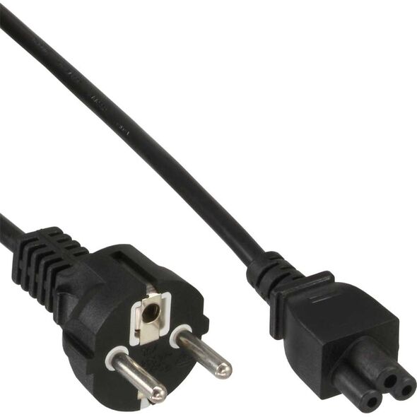 Kabel zasilający InLine InLine Kabel zasilający typu F niemiecki do "" Myszki Miki "" Wtyk notebooka czarny 0,3m