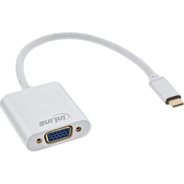 Adapter USB InLine USB-C - VGA Biały  (64104S)
