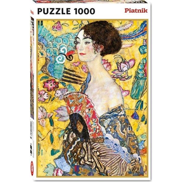 Piatnik Puzzle - 1000 Klimt, Dama z Wachlarzem