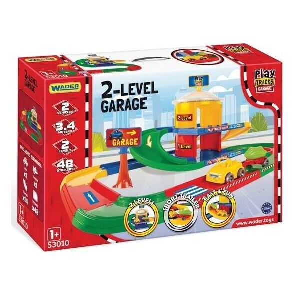 Wader Wader Play Tracks Garaz 2-poziomowy