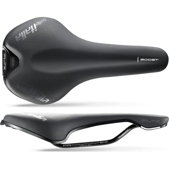 Selle Italia Siodło SELLE ITALIA FLITE BOOST TM S (id match - S1) Manganese Tube 7, soft-tek, czarne (NEW)