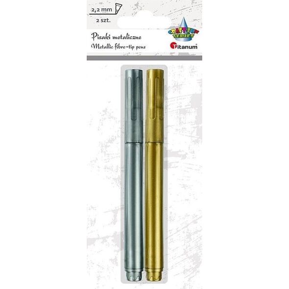 Titanum Pisak metaliczny złoty + srebrny