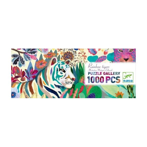 Djeco Djeco Rainbow tigers - puzzle artystyczne