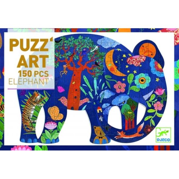 Djeco Słoń - puzzle artystyczne 150 elementów
