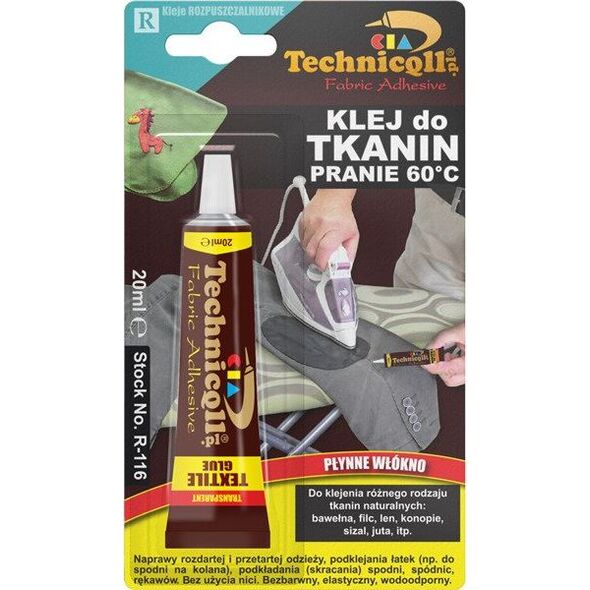 Technicqll Technicqll - Klej do tkanin 20ml uniwersalny