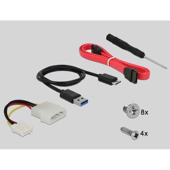 Kieszeń Delock mobile rack 3.5″ / 5.25″ dla dysków 2.5″ SATA (47213)