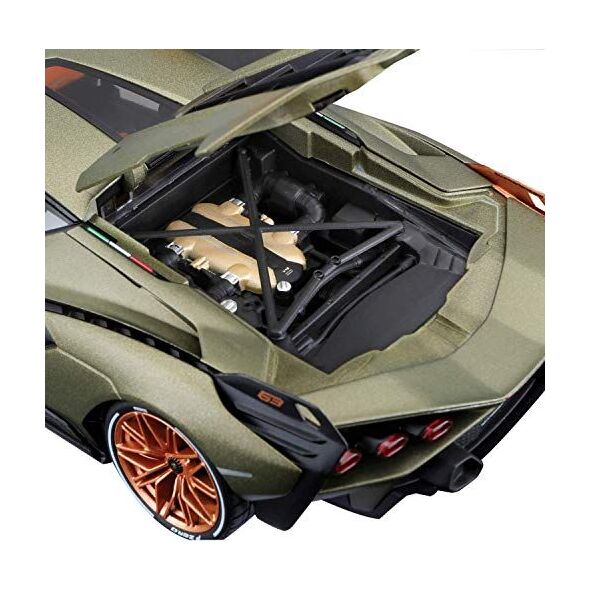 Bburago Lamborghini Sin FKP 37 model samochodu w skali 1:18, Electric Gold (18-11046)
