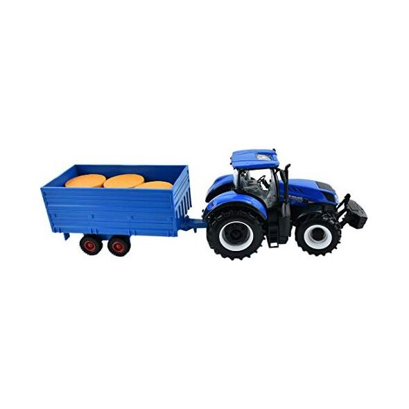 Bburago Skala Bburago: 1:32 Zestaw ekonomiczny B18-44060 ciągnika rolniczego i przyczepy New Holland T7000 (różne)