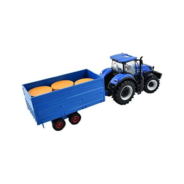 Bburago Skala Bburago: 1:32 Zestaw ekonomiczny B18-44060 ciągnika rolniczego i przyczepy New Holland T7000 (różne)