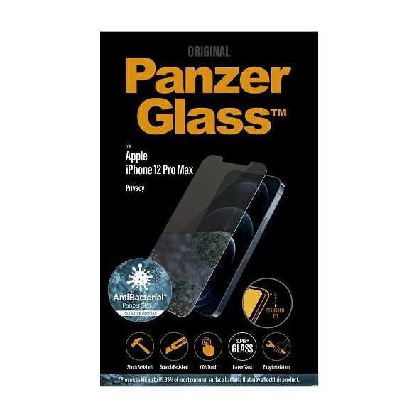 PanzerGlass Szkło hartowane do iPhone 12 Pro Max Privacy Standard Fit (P2709)