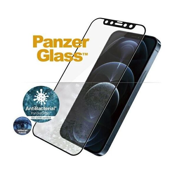 PanzerGlass do iPhone 12 Pro Max Case Friendly Anti-Blue Light AntiBacterial E-to-E